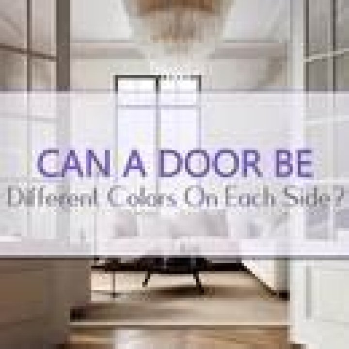 Can a door be different colors on each side?