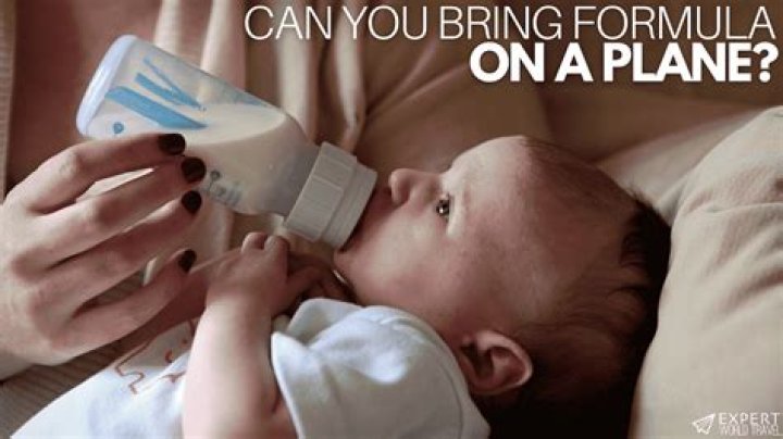 Can I bring formula on a plane?