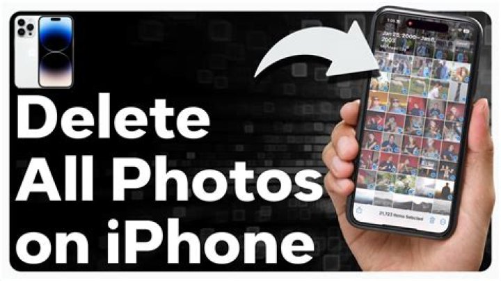 How do I delete 10000 photos from my iPhone?