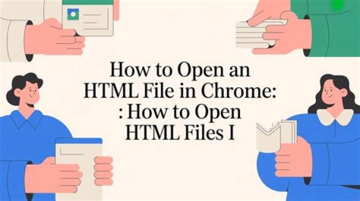 How do I open HTML files?