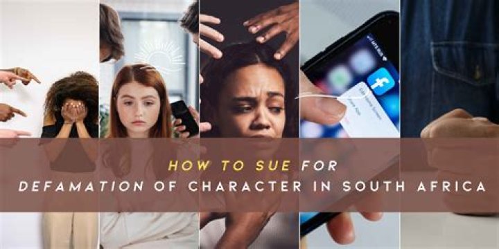 How do I sue someone for defamation of character?