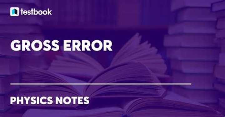 How do you reduce gross error?