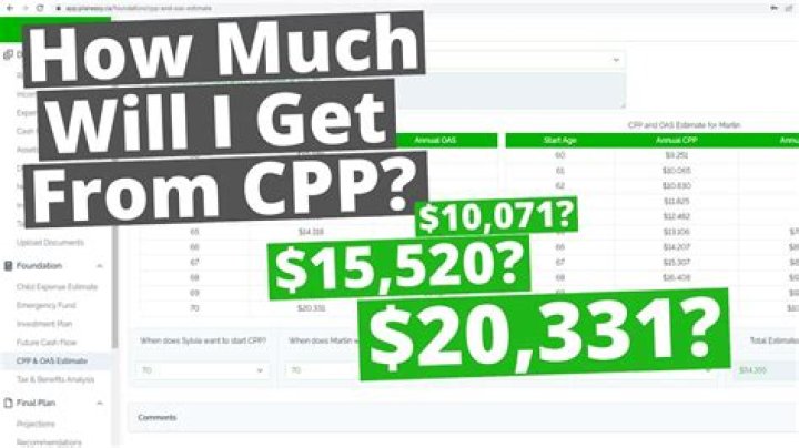 How much will I get from CPP?