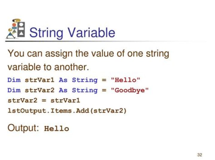 What is a string variable?