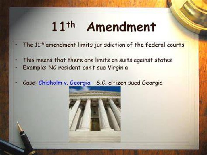 What is the 11th Amendment called?