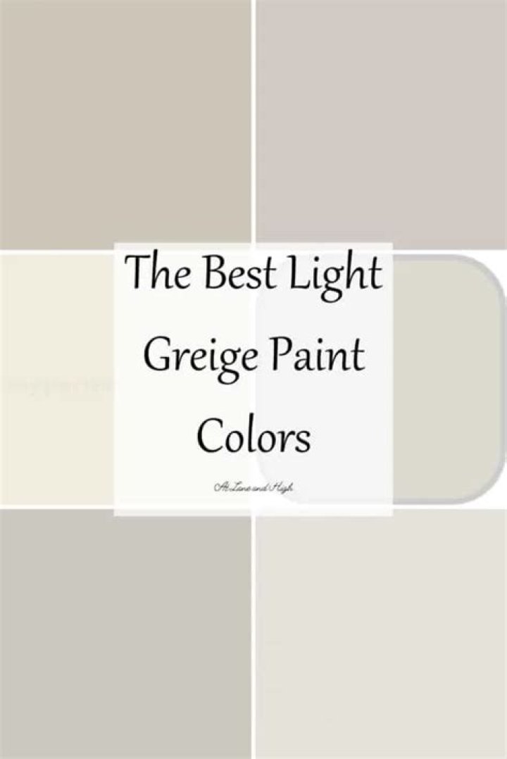 What is the lightest greige paint?