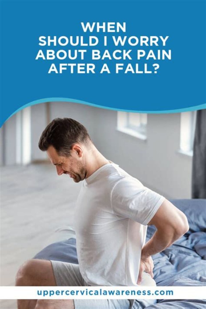 When should I worry about back pain?