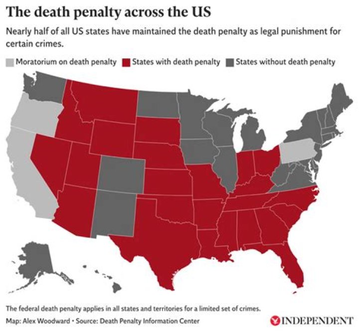 Which state does not have a death penalty?