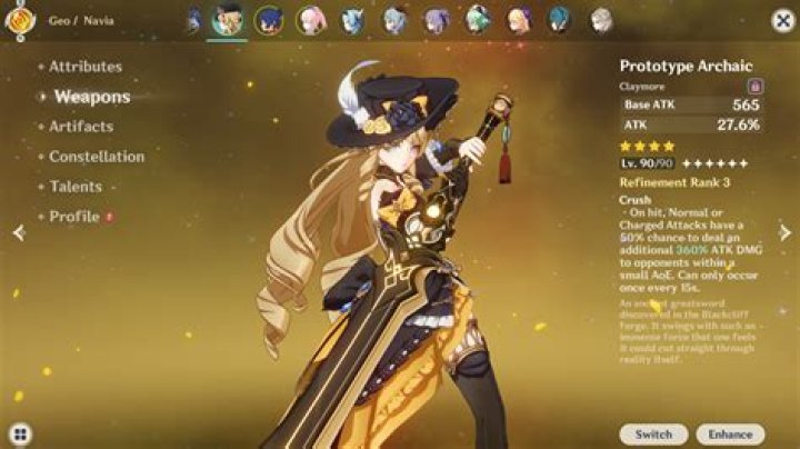 Will Yae have her own artifacts?